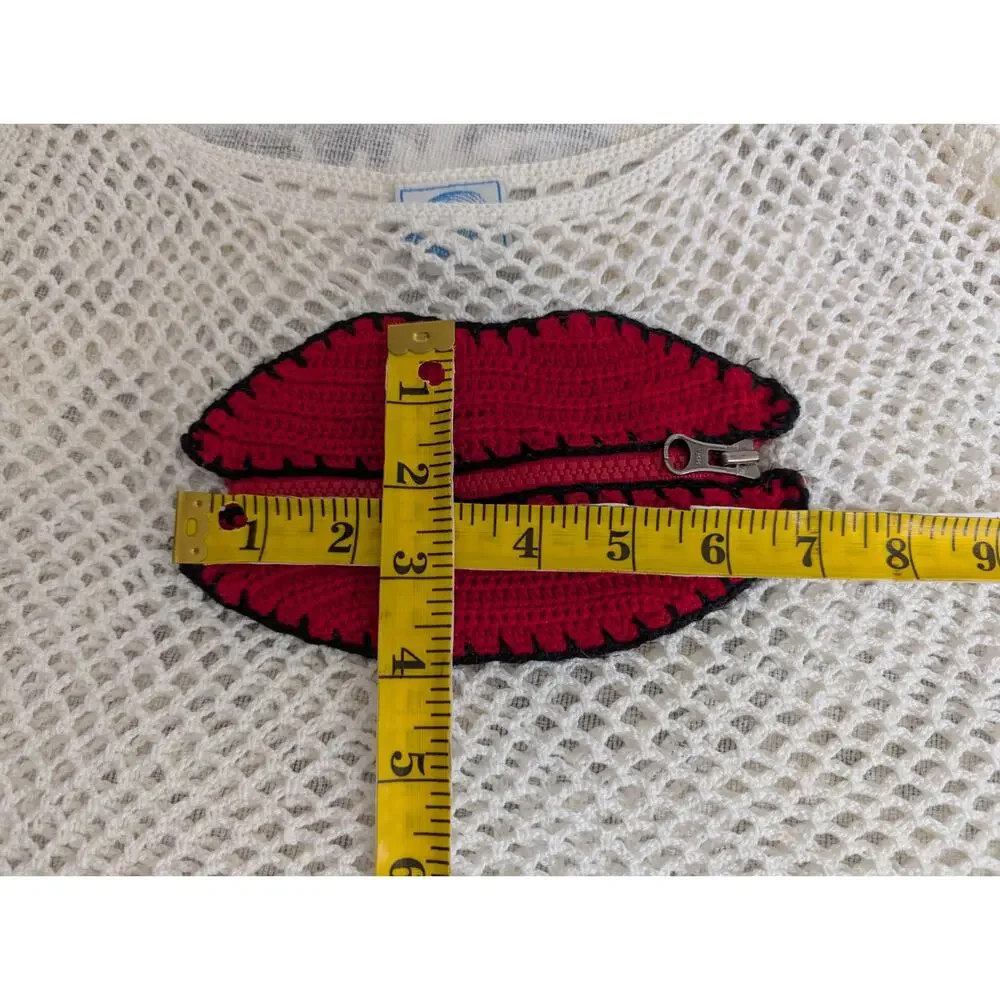 Anna Kosturova Crochet Zipper Lips Pocket Tank Top - Picture 10 of 14